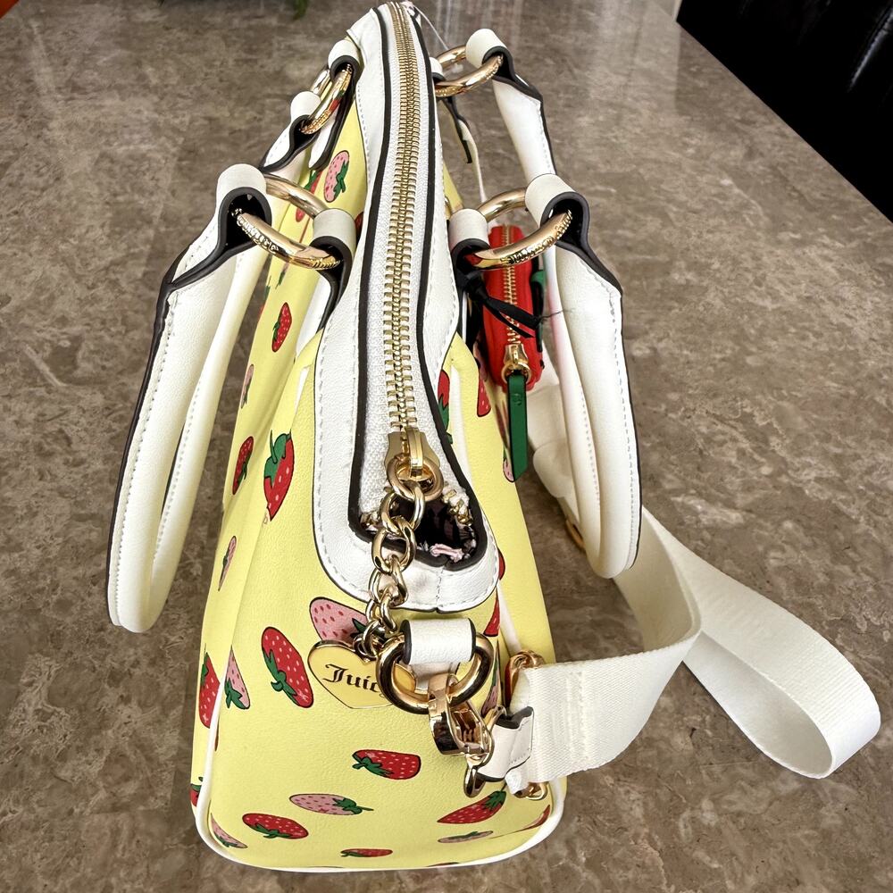 Juicy Couture Sweet N Juicy FR Tote Strawberry Yellow - Picture 5 of 10